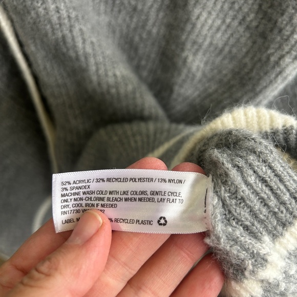 a new day size L grey preppy cardigan. Oversized. Super soft. Warm. Preppy. - Picture 5 of 8